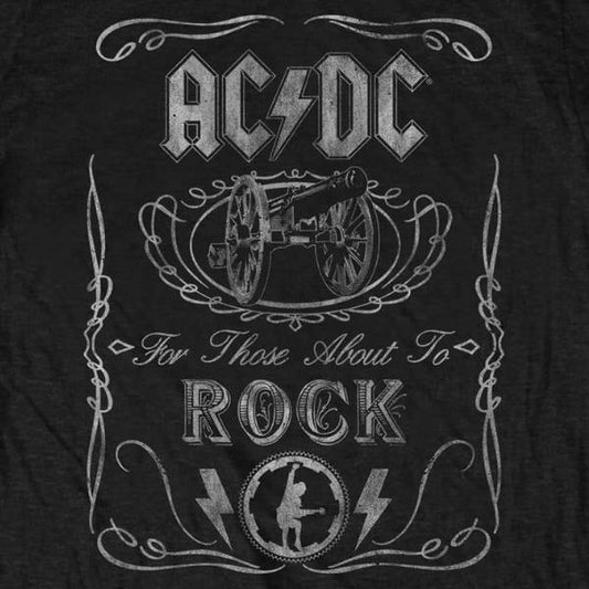 AC/DC Adult T-Shirt - For Those About To Rock Artwork