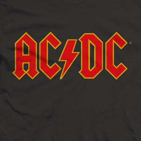 AC/DC Adult T-Shirt - Classic AC/DC Red Logo