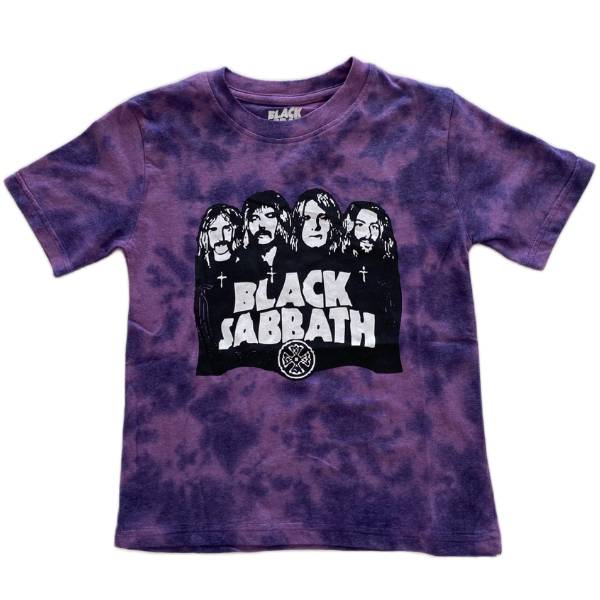 Black Sabbath Kids Purple Dye Wash T-Shirt - Black Sabbath Band & Logo Black Sabbath Kids Purple Dye Wash T-Shirt - Black Sabbath Band & Logo