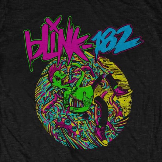 Blink 182 Adult T-Shirt - Overboard Event - Black