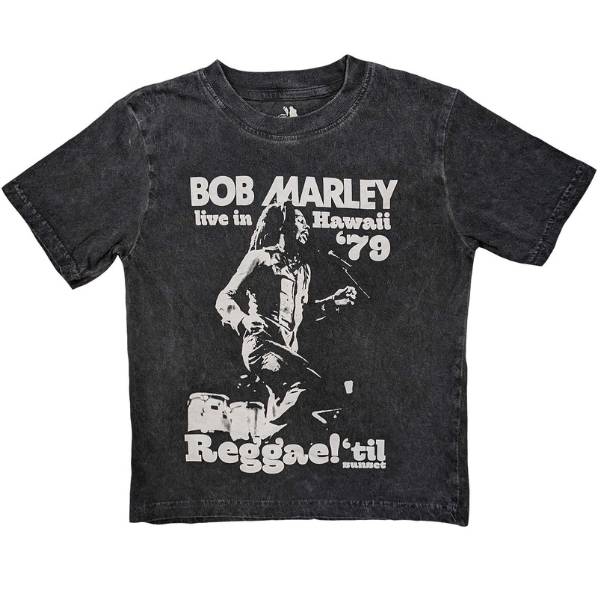 Bob Marley Maglietta Bob Marley Kids Charcoal T-Shirt Reggae Til