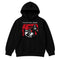 Faith No More kids hoodie with King For A Day artwork printed on a plain black hoody