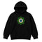 Faith No More kids hoodie with Slime Sludge Eye Logo printed on the front of a plain black Hoody