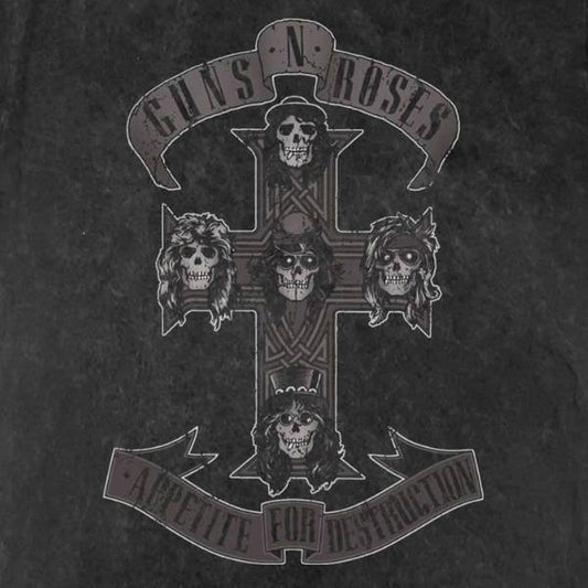 Guns 'n' Roses Kids T-Shirt - Appetite For Destruction - Monochrome Dye Wash