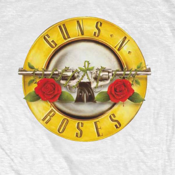 Guns 'n' Roses Kids White T-Shirt - Classic Guns N Roses Logo Guns 'n' Roses Kids White T-Shirt - Classic Guns N Roses Logo