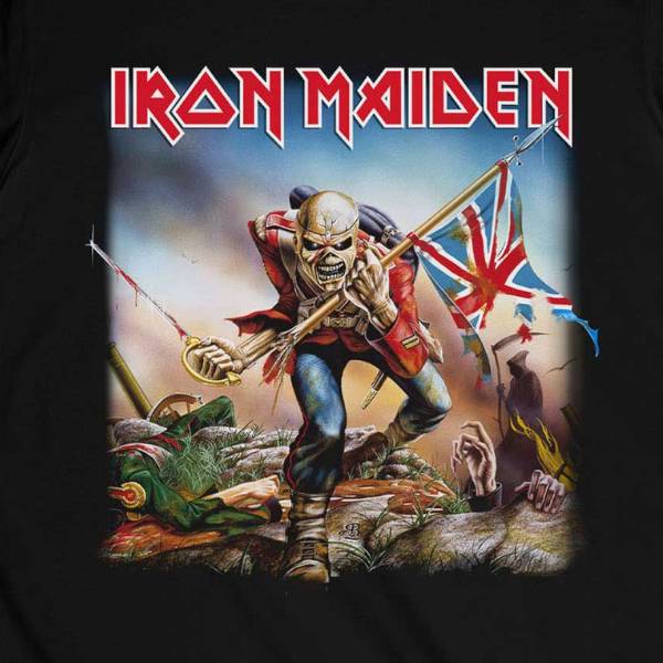 Iron Maiden Adult T-Shirt - The Trooper Iron Maiden Adult T-Shirt - The Trooper