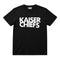 Kaiser Chiefs Kids T-shirt with Kaiser Chiefs logo printed in white on a plain black t-shirt