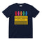 Kaiser Chiefs Kids T-shirt with Kaiser Chiefs Paper Dolls artwork printed in full colour on a plain navy t-shirt