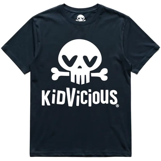KidVicious Skull & Bone Logo Kids T-Shirt – Alternative Style for Little Rockers