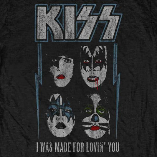KISS Adult T-Shirt - I Was Made For Lovin You