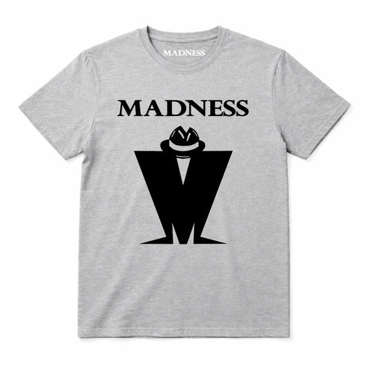 Madness Classic M Logo Kids T-shirt. Black Madness Logo on a Grey T-Shirt