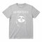 Morrissey Kids T-Shirt Grey with a white printed graphic of Morrissey's Face and Logo