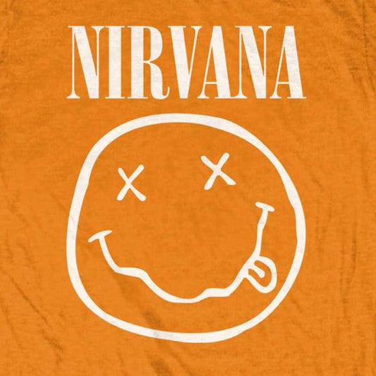 Nirvana Kids T-Shirt - Smiley Face - Orange