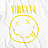 Nirvana Kids T-Shirt - Smiley Face - White Nirvana Kids T-Shirt - Smiley Face - White