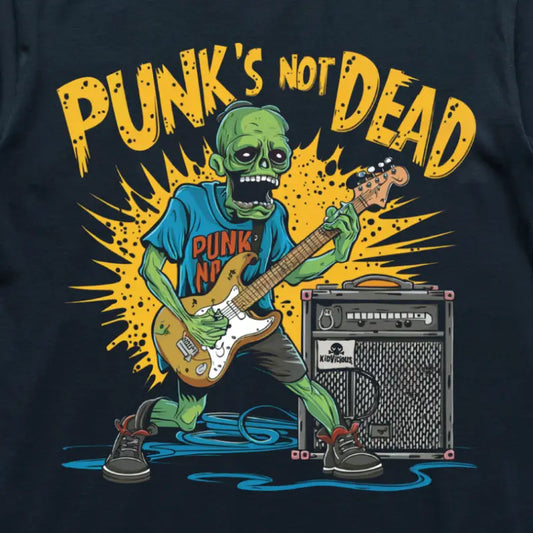 Punk’s Not Dead Kids T-Shirt – KidVicious Alternative Kids' Clothing - Close Up