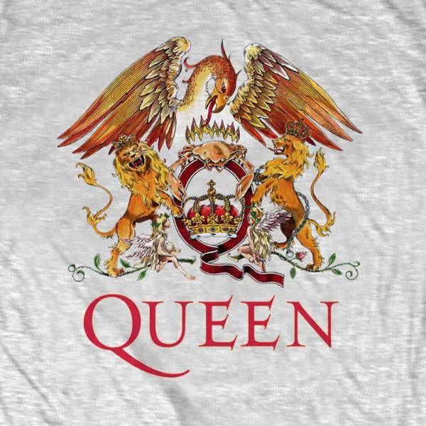 Queen Kids T-Shirt Grey - Classic Queen Crest Queen Kids T-Shirt Grey - Classic Queen Crest