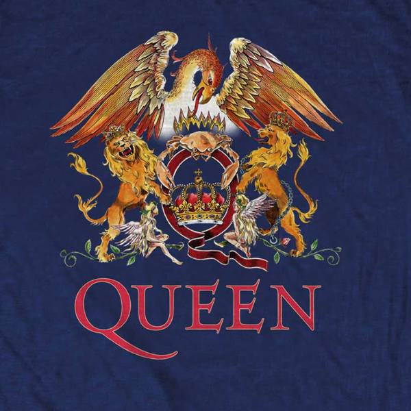 Queen Kids T-Shirt Blue - Classic Queen Crest Queen Kids T-Shirt Blue - Classic Queen Crest