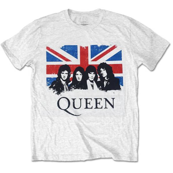 Queen Kids T-Shirt - Union Jack - White Queen Kids T-Shirt - Union Jack - White