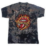 Rolling Stones Kids T-Shirt - Flaming Tattoo - Grey Tie Dye Rolling Stones Kids T-Shirt - Flaming Tattoo - Grey Tie Dye