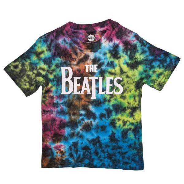 The Beatles Kids T-Shirt - Beatles Logo - Multi Colour Tie Dye The Beatles Kids T-Shirt - Beatles Logo - Multi Colour Tie Dye