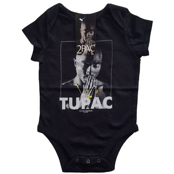 Tupac Shakur Black Babygrow - 2Pac Praying