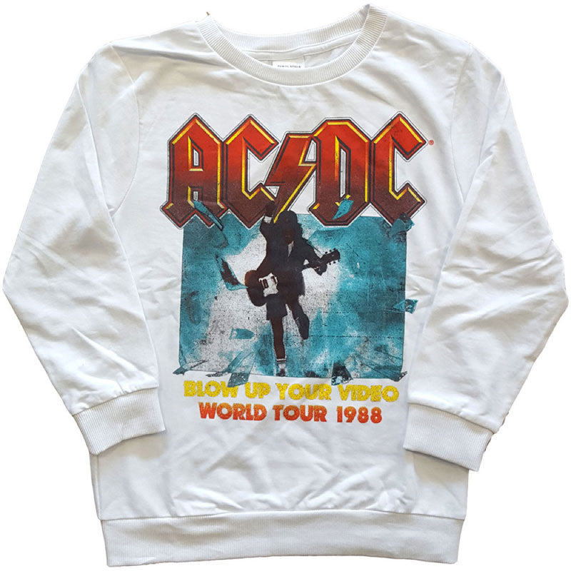 AC/DC Kids Sweatshirt - Blow Up Your Video World Tour 1988 AC/DC Kids Sweatshirt - Blow Up Your Video World Tour 1988