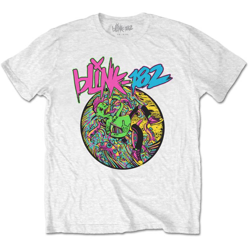 Blink 182 Adult T-Shirt Overboard Event White