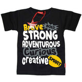 Brave, Bold, Strong, Adventurous Kids T-Shirt