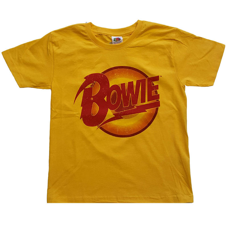 David Bowie Kids Yellow T-Shirt - Diamond Dogs Logo David Bowie Kids Yellow T-Shirt - Diamond Dogs Logo