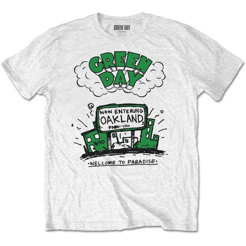 Green Day Adult T-Shirt - Welcome To Paradise Green Day Adult T-Shirt - Welcome To Paradise