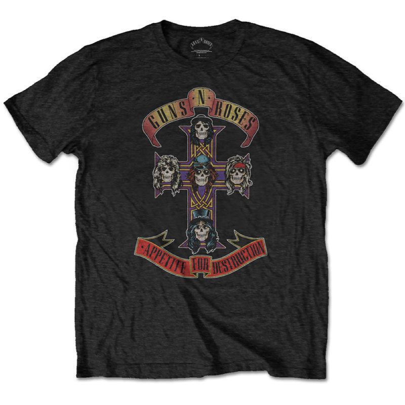 Cool Guns 'n' Roses Kids T-Shirt: Appetite For Destruction Album Cover Cool Guns 'n' Roses Kids T-Shirt: Appetite For Destruction Album Cover