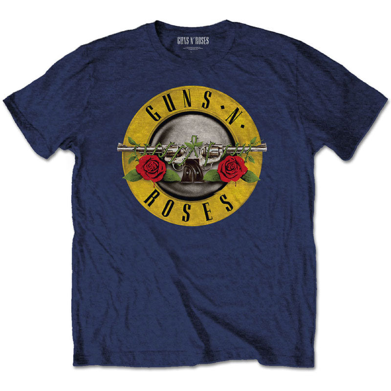 Guns 'n' Roses Kids Blue T-Shirt: Classic Guns N Roses Logo Guns 'n' Roses Kids Blue T-Shirt: Classic Guns N Roses Logo