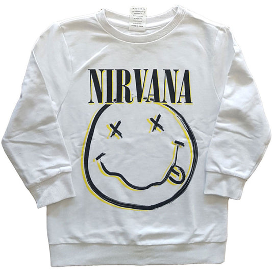 Nirvana Kids T-Shirt Smiley Face - White