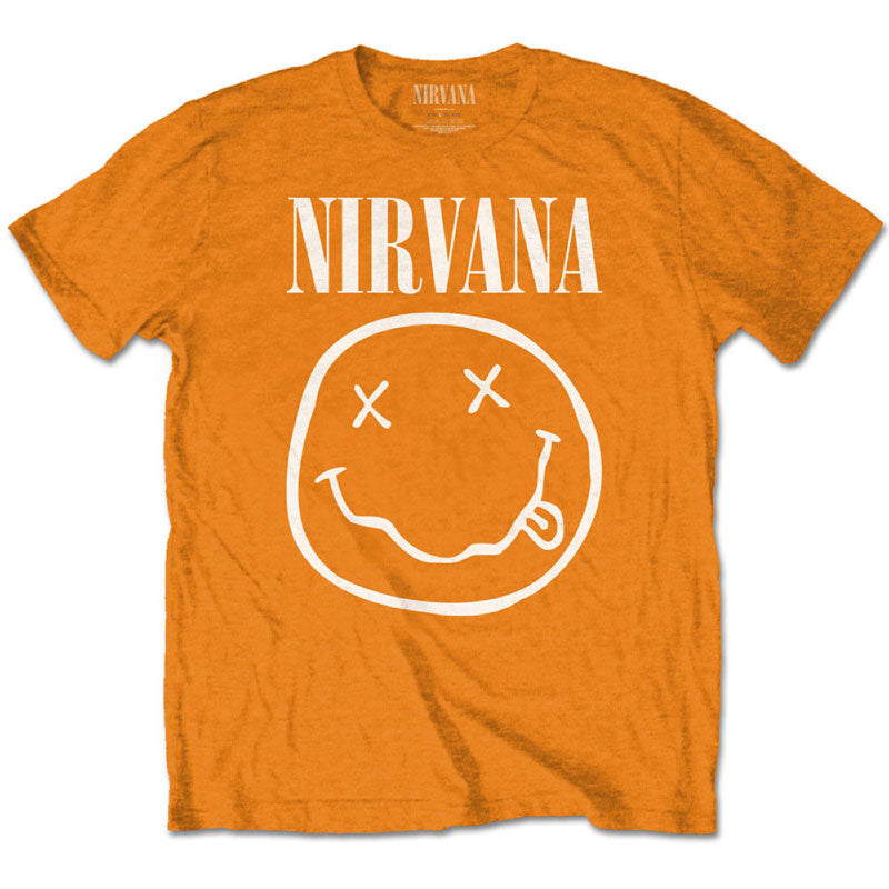 Nirvana smiley top face t shirt
