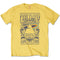 Pink Floyd Adult T-Shirt - Dark Side Of The Moon Tour 1972 - Yellow