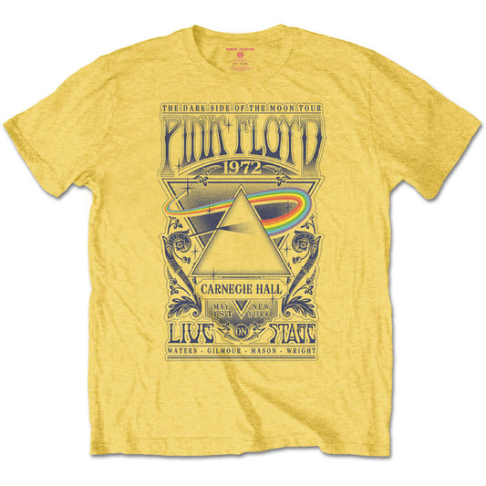 Pink Floyd Kids Yellow T-Shirt - Dark Side Of The Moon Tour 1972