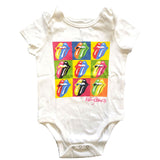 Rolling Stones Babygrow - Multicolour Tongues Rolling Stones Babygrow - Multicolour Tongues
