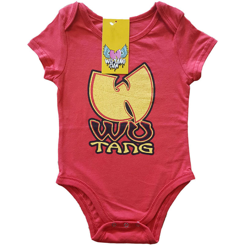 Wu-Tang Clan Red Babygrow - Yellow Logo Wu-Tang Clan Red Babygrow - Yellow Logo