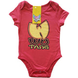 Wu-Tang Clan Red Babygrow - Yellow Logo Wu-Tang Clan Red Babygrow - Yellow Logo