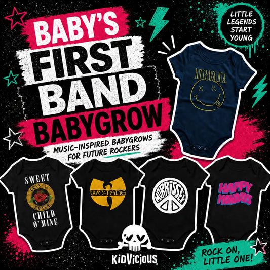 Baby's First Babygrow - Official Band Babygrows For Future Rockstars