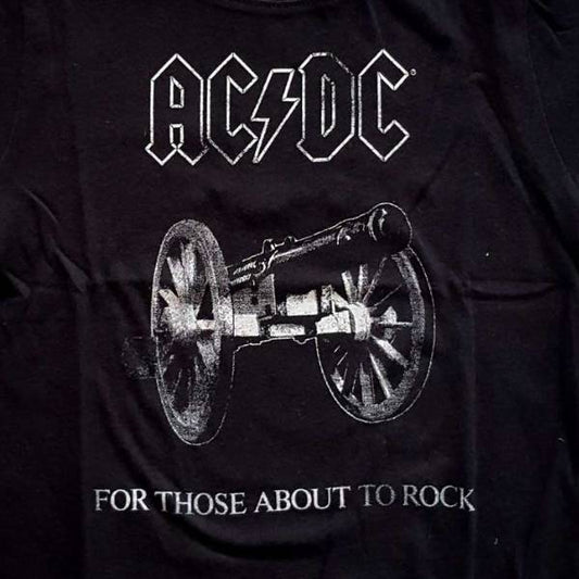 AC/DC Adult T-Shirt - For Those About To Rock & Cannon