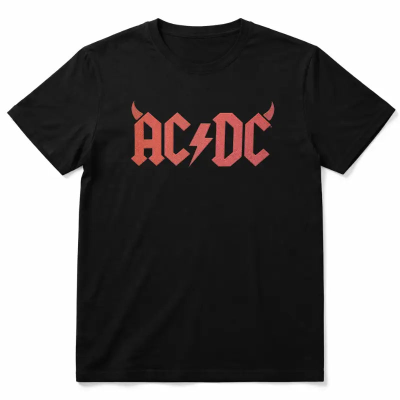 ACDC Horns Kids Black T-shirt 