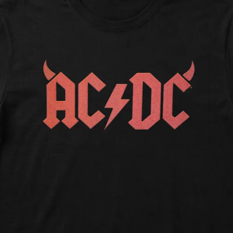 ACDC Horns Kids Black T-shirt  Close U