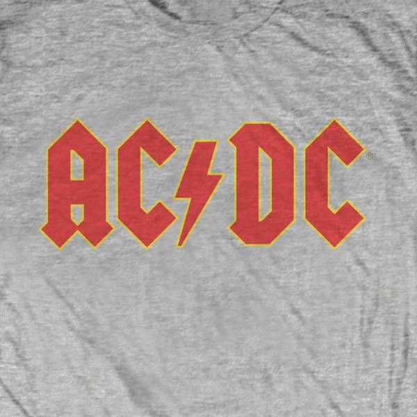 AC/DC Kids Grey T-Shirt - Red AC/DC Logo – KidVicious.co.uk