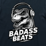 Badass Beats Kids Black T-shirt Close Up