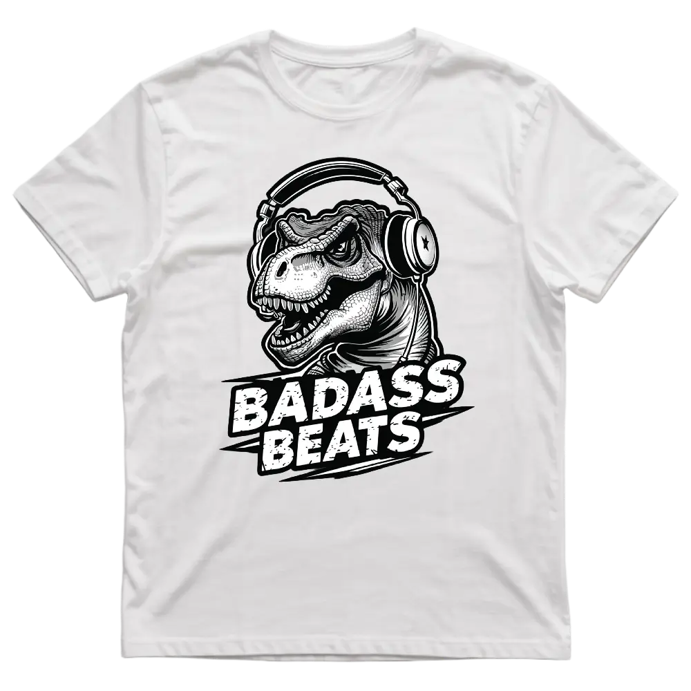 Badass Beats Kids White T-shirt