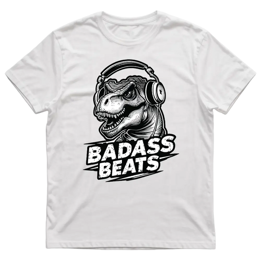 Badass Beats Kids White T-shirt