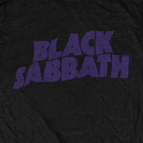 Black Sabbath Adult T-Shirt - Black Sabbath Purple Logo