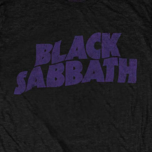 Black Sabbath Adult T-Shirt - Black Sabbath Purple Logo