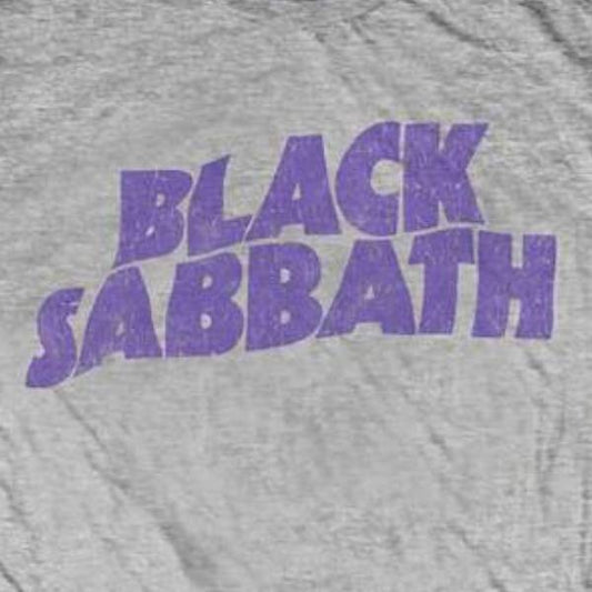 Black Sabbath Kids Charcoal T-Shirt - Black Sabbath Purple Logo